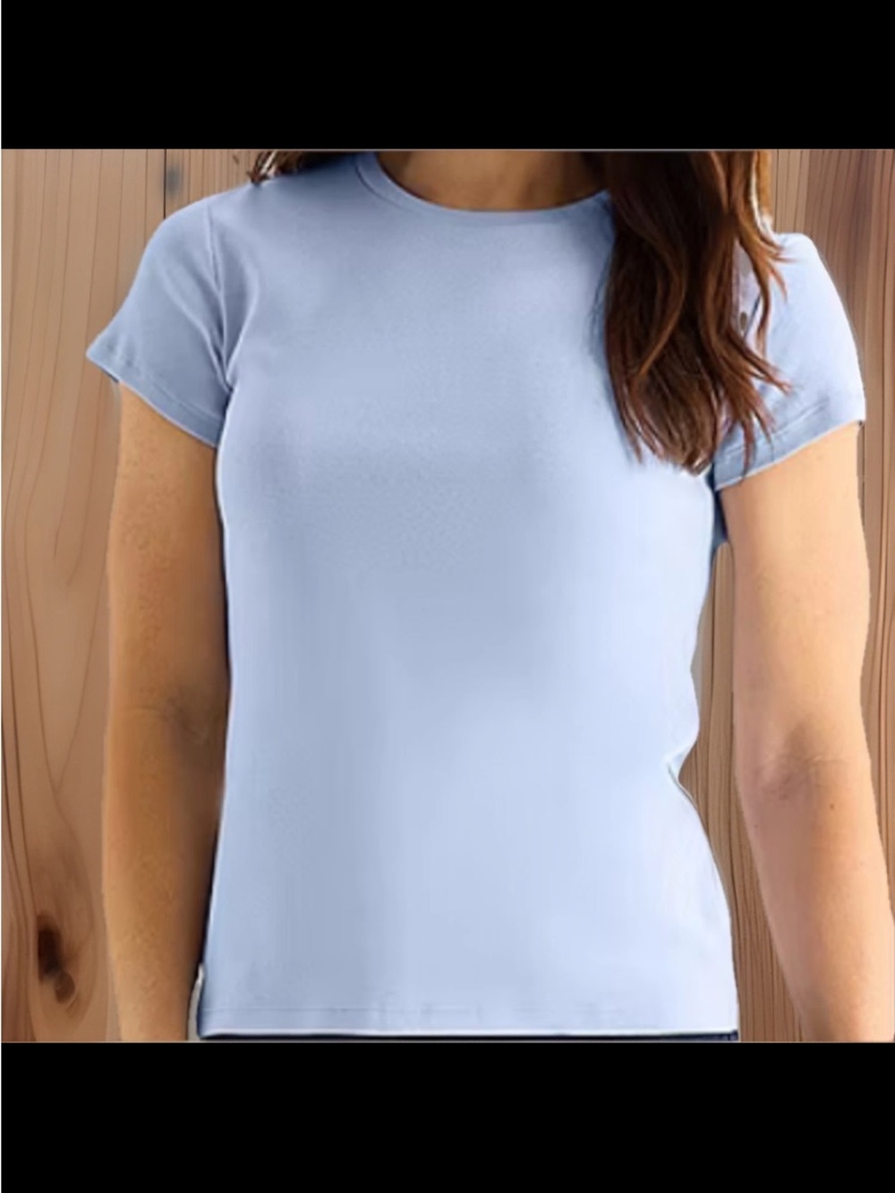 NWT Women’s Liz Claiborne Size Large Blue Basic T-Shirt Crewneck Short Sleeve